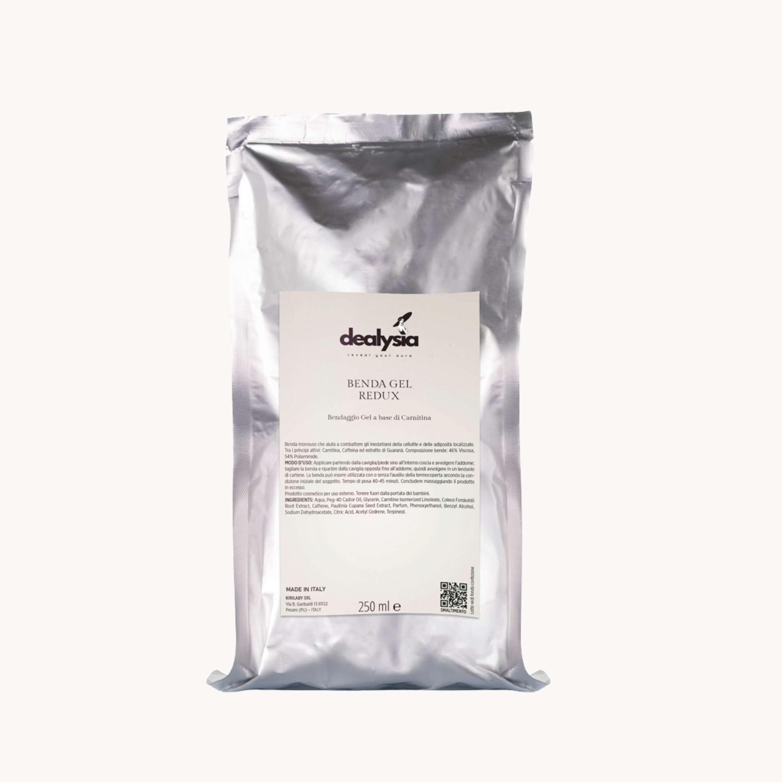 Bendaggio in Gel Tonificante e Levigante con Carnitina, Caffeina e Estratto di Guaranà 250ml