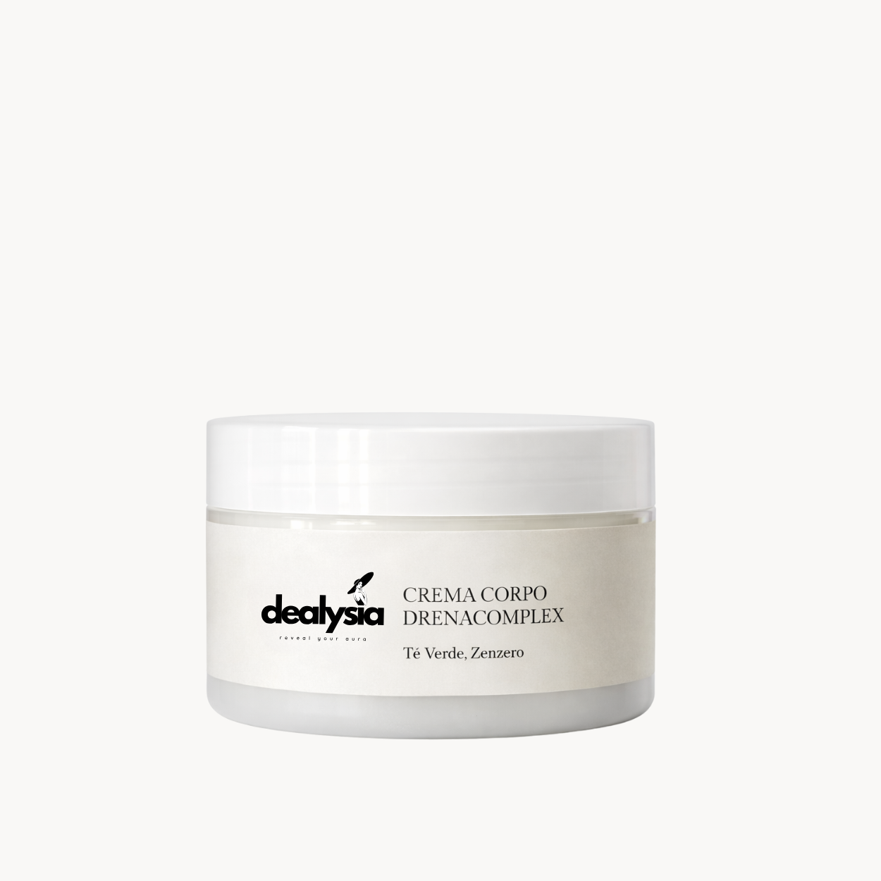 Crema Corpo Drenante con Tè Verde Bio, Zenzero Bio, Caffeina, Centella e Sali del Mar Morto 250ml