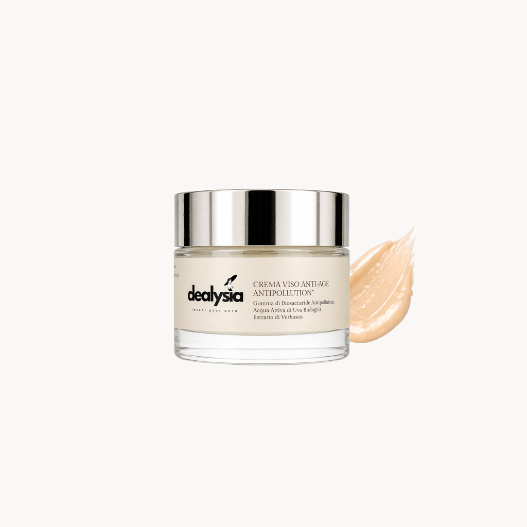 Crema Viso Anti-Age Antipollution - Protettiva Urbana con Acido Ialuronico e Uva Bio 50ml