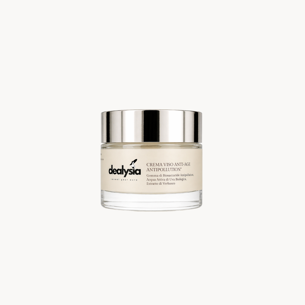 Crema Viso Anti-Age Antipollution - Protettiva Urbana con Acido Ialuronico e Uva Bio 50ml