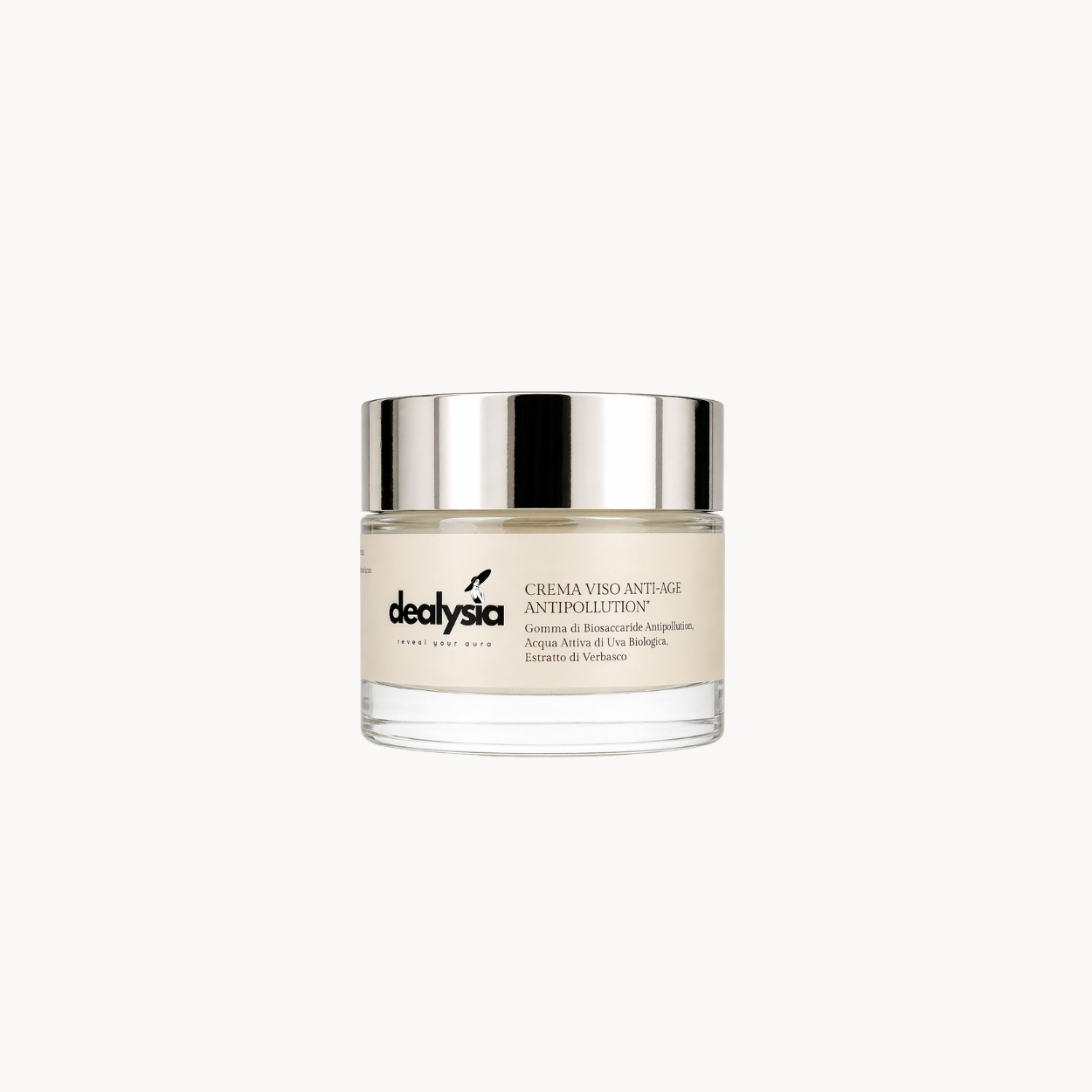Crema Viso Anti-Age Antipollution - Protettiva Urbana con Acido Ialuronico e Uva Bio 50ml