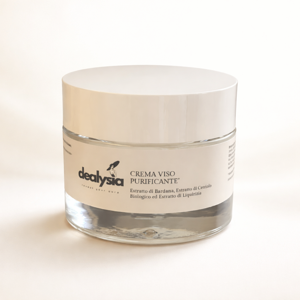 Crema Riequilibrante Purificante con Estratto di Bardana, Liquirizia e Biotina 50ml