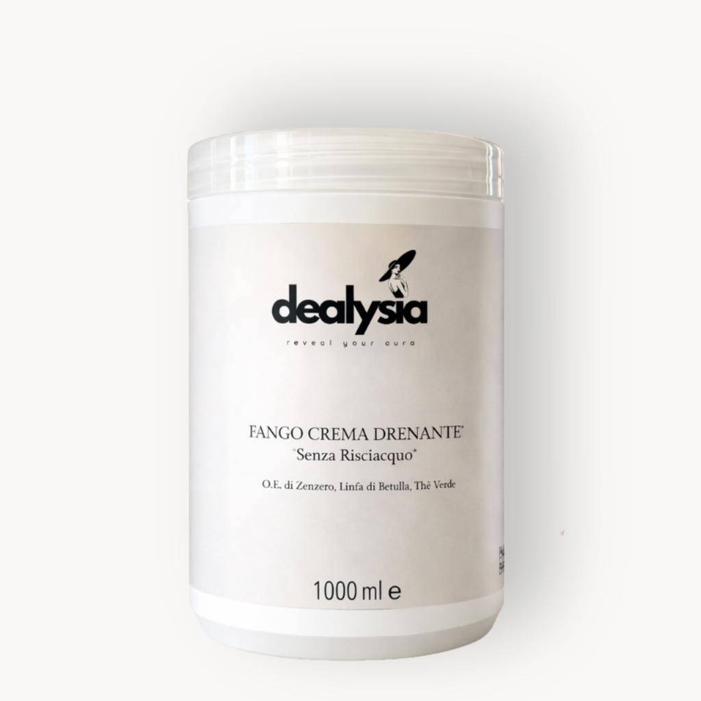 Fango Crema Drenante con Argilla Verde, Tè Verde Bio e Zenzero 1000ml