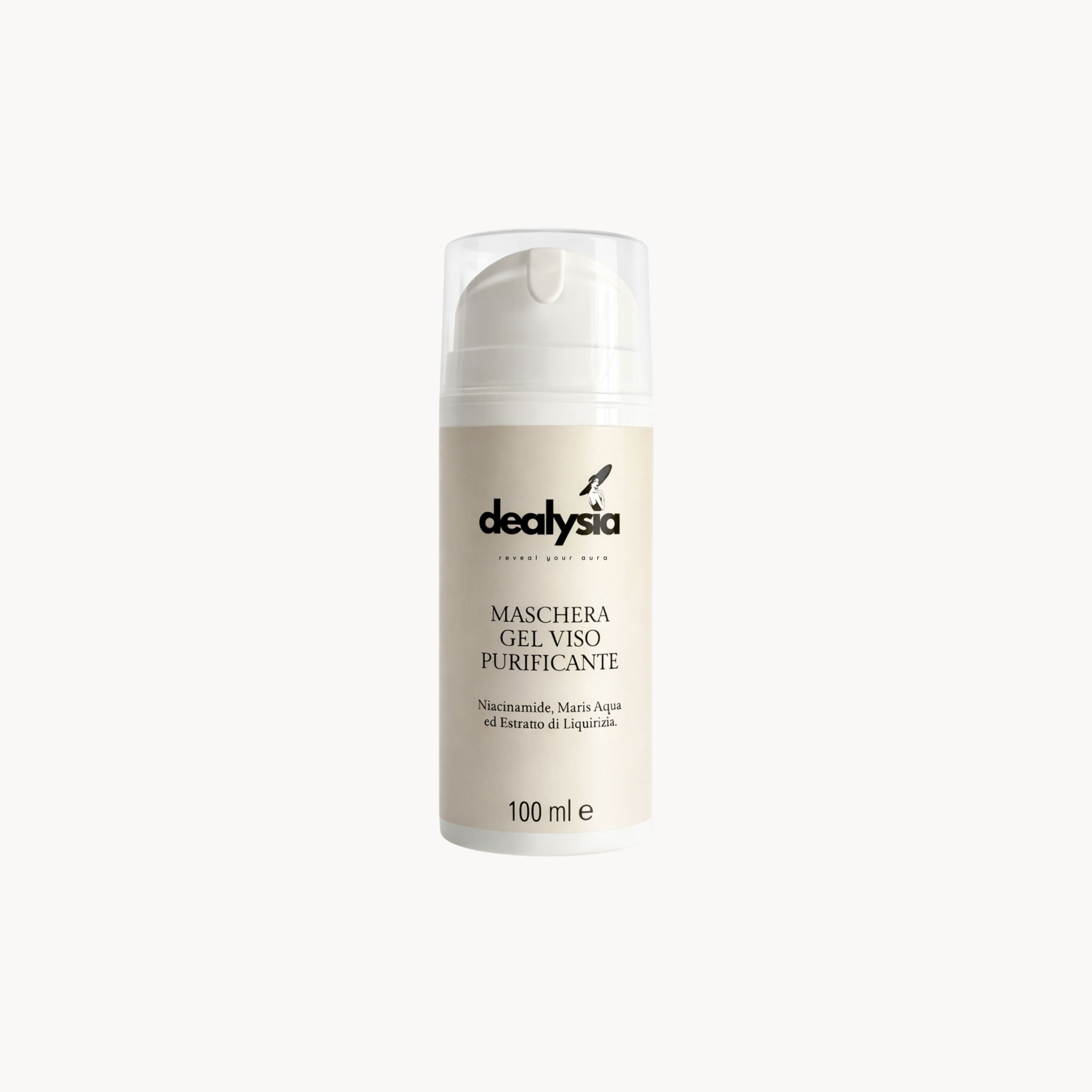 Maschera Purificante Riequilibrante in Gel Senza Risciacquo con Niacinamide ed Estratto di Liquirizia 100ml