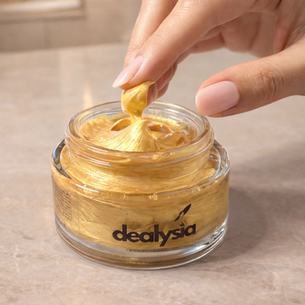 Texture della maschera viso illuminante Dealysia